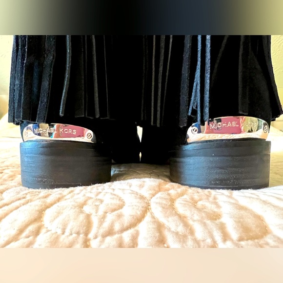 Michael Kors Billy Stud Suede Fringe Bootie - Picture 12 of 16